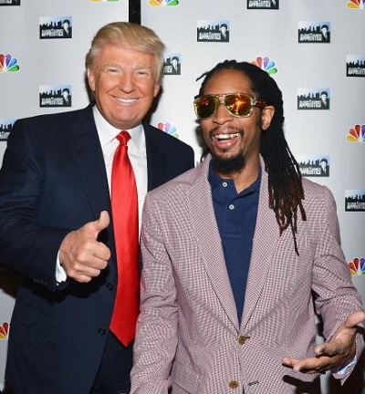 Trump and VP pick Lil Jon. "I want to appeal to the homeys too" said Trump