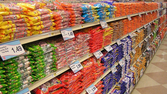 If you line up all the candy you'll eat this Halloween, it will go from here to the emergency room
