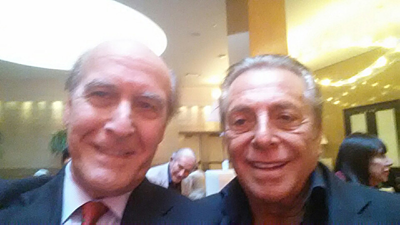 With actor Gianni Russo - Carlo Rizzi from 'The Godfather'